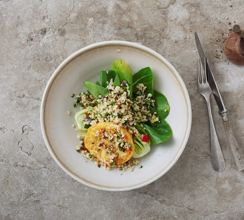 Omelet med tabbouleh