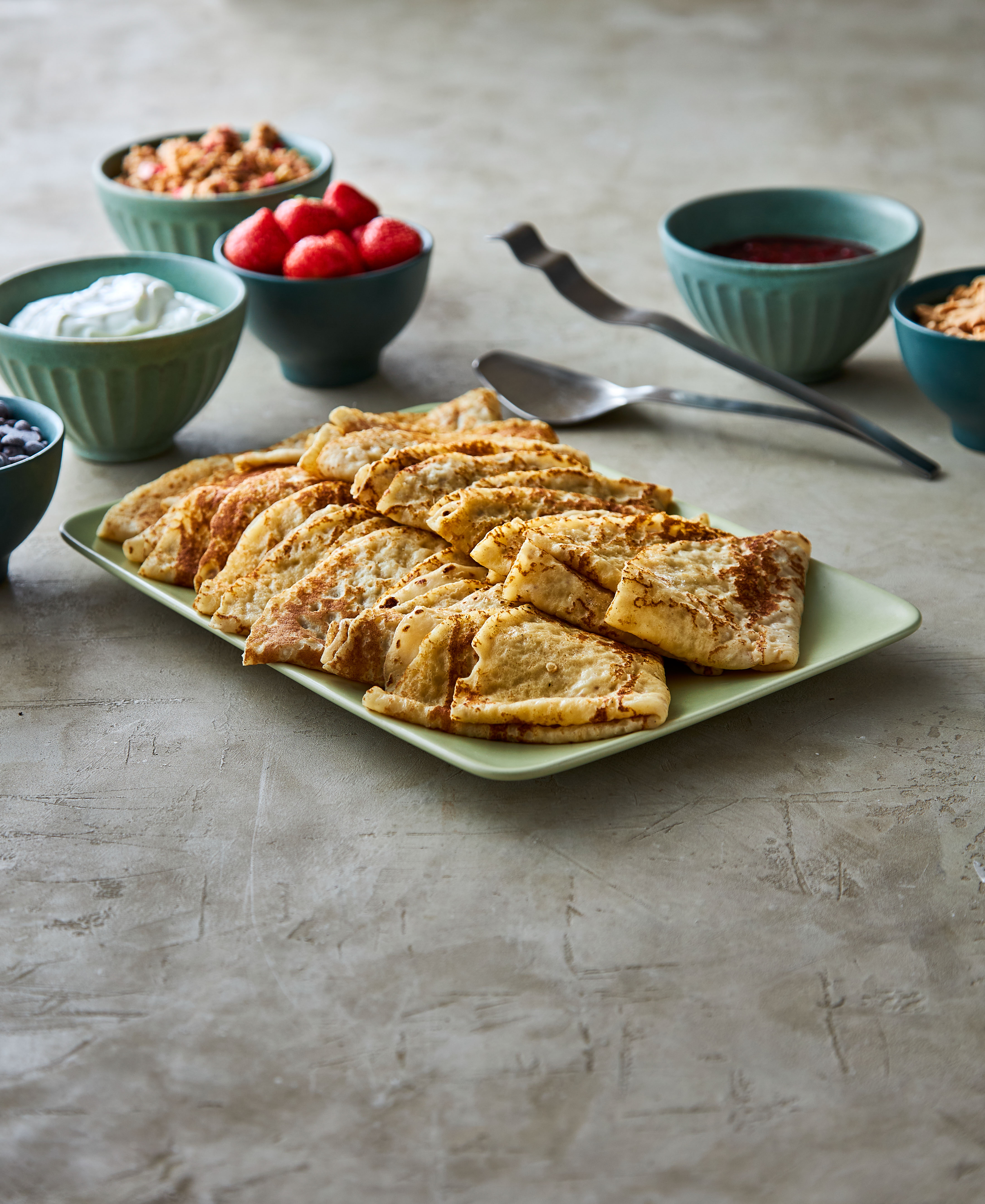 Dessert Pandekager, Dobbelt foldet