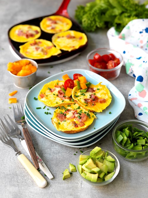 Små æggepandekager