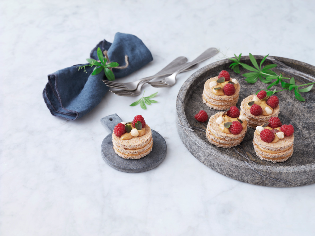 Mocca fragilite med hasselnødder