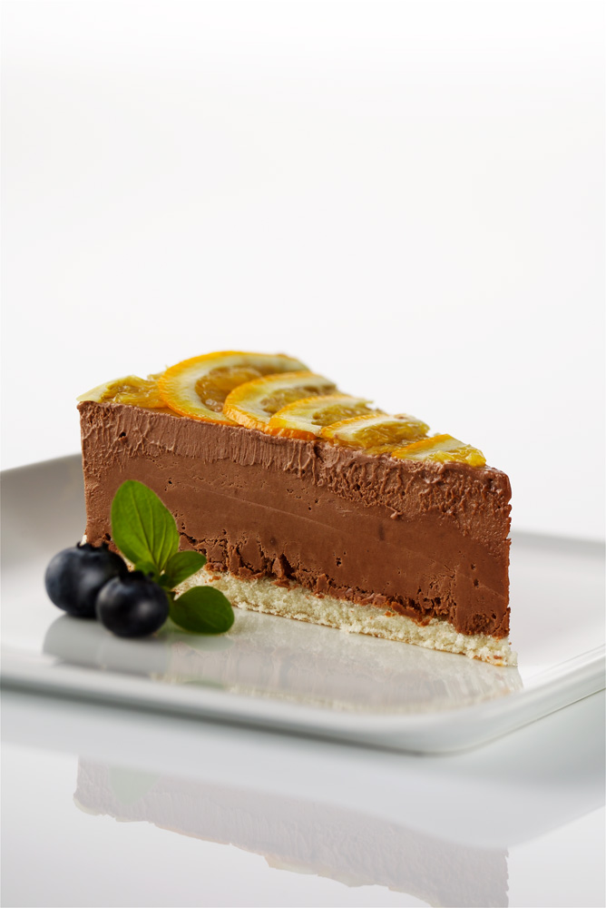 Islagkage med chokolade & orange