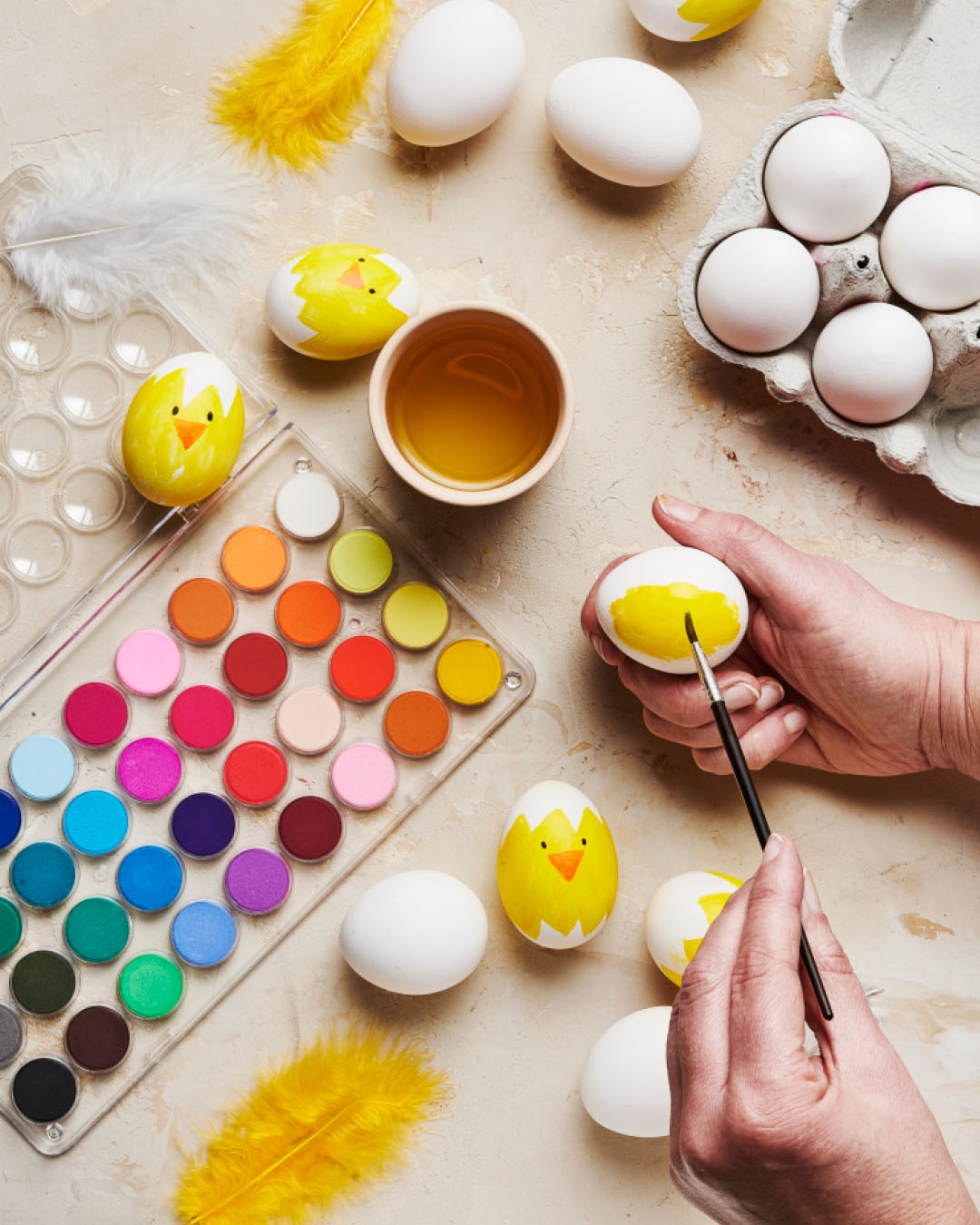 Påskebord i godt selskab
