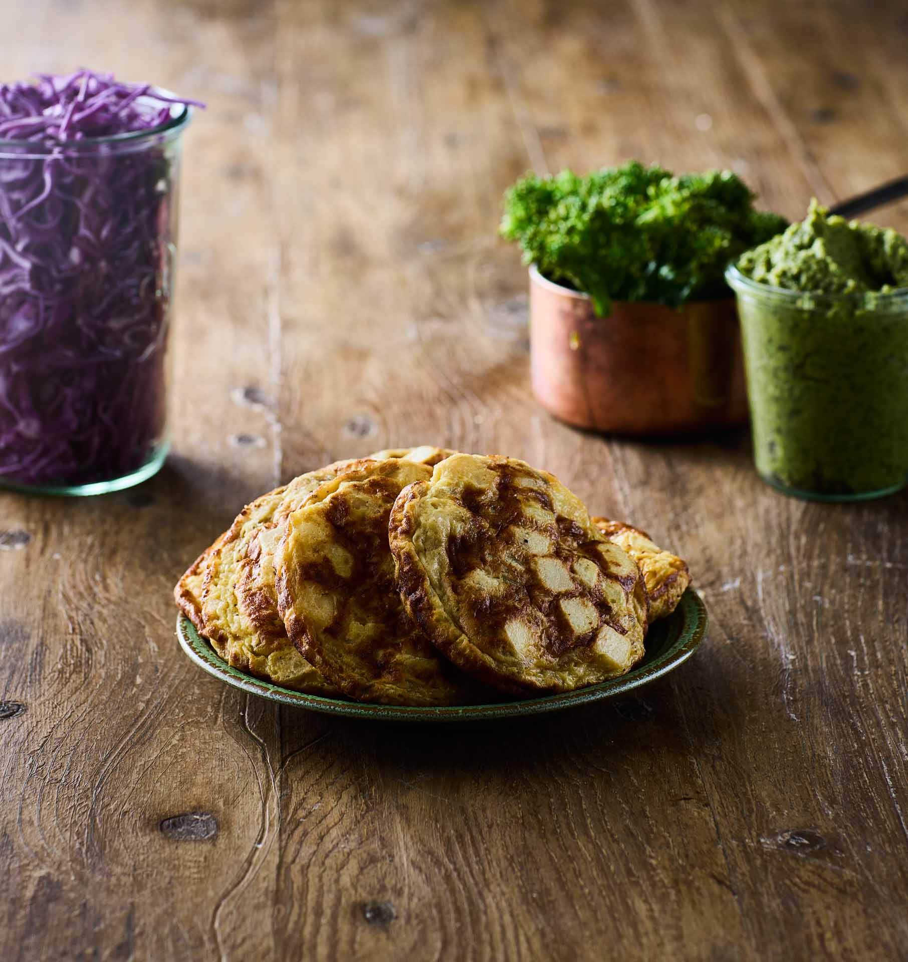 60 TORTILLA OMELETTER, KARTOFFEL/LØG