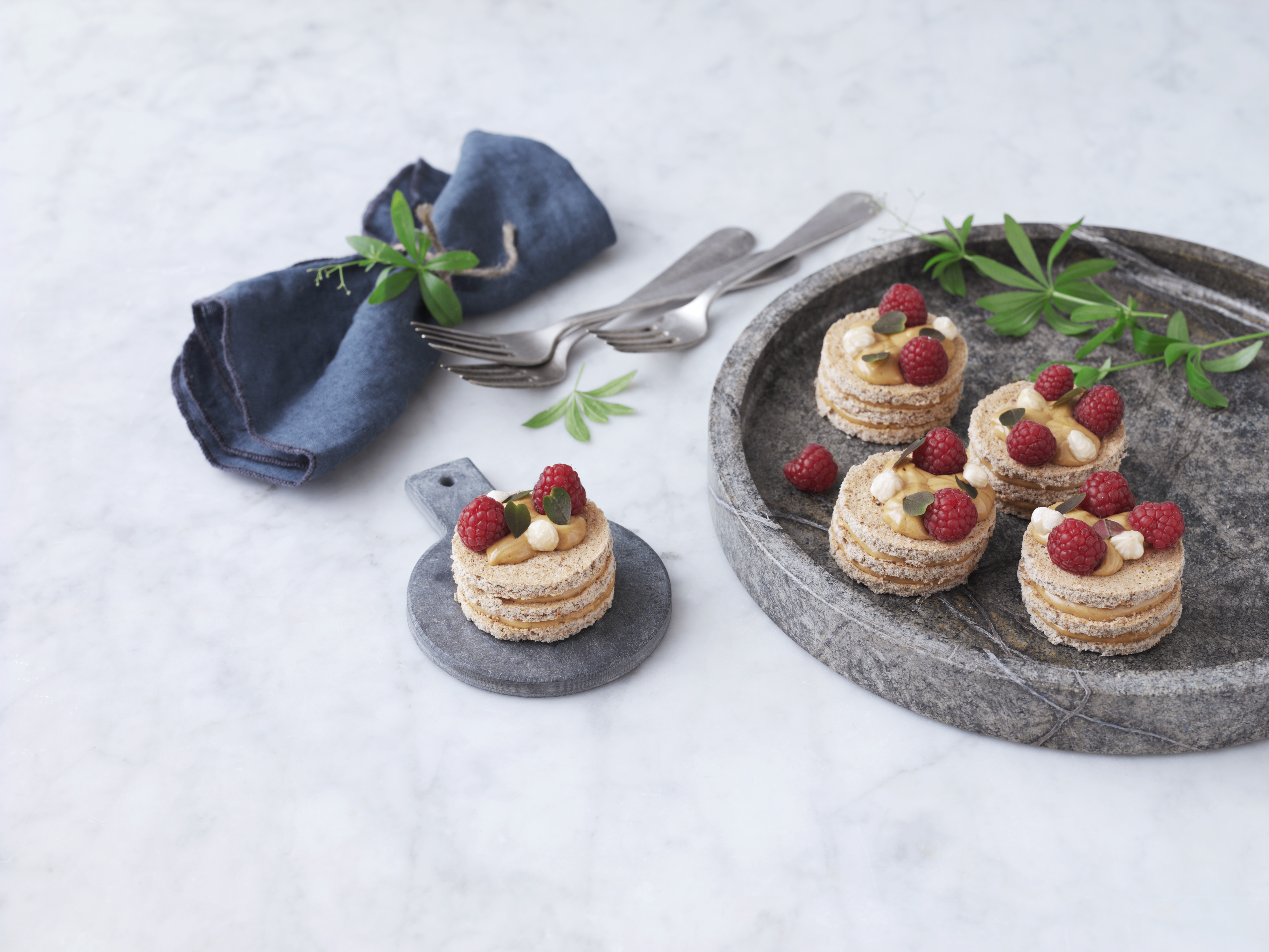 Mocca fragilite med hasselnødder