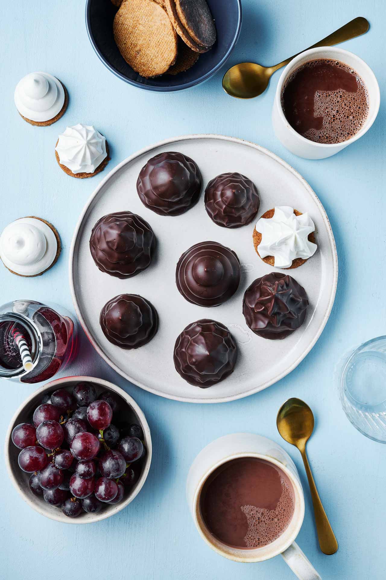 Flødebolle med kaffekaramel og valnødder